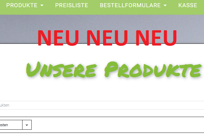 You are currently viewing Alles Neu macht der Mai: Preise, Bestellformulare, Artikelnummern.